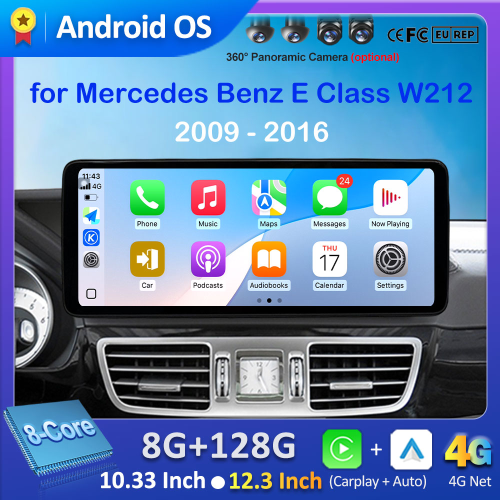 Car Accessories In India - Автомобильный мультимедийный проигрыватель для Mercedes-Benz E-класса
