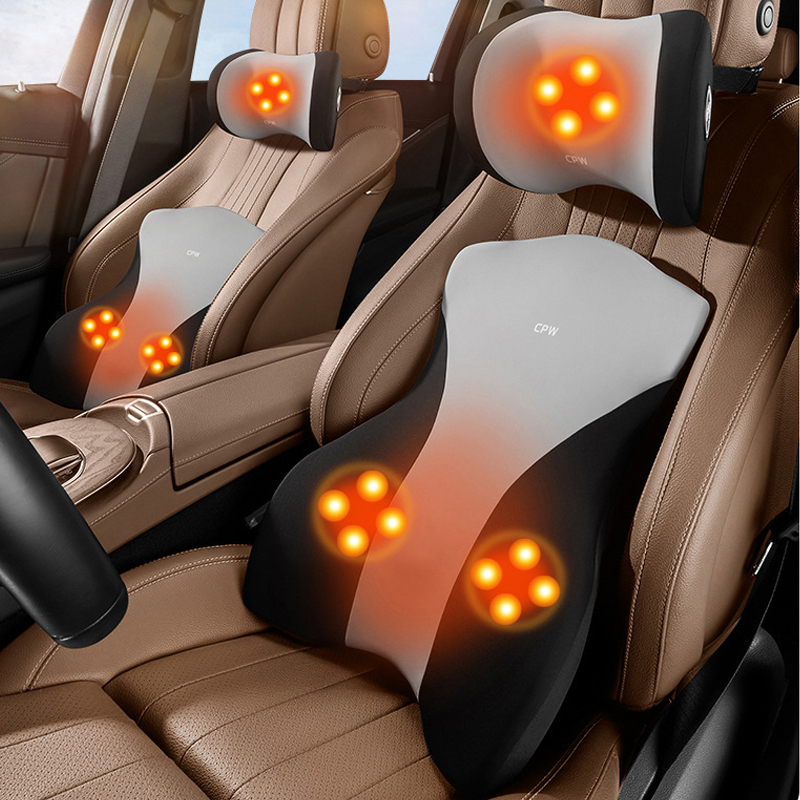 Car Accessories Limassol - Автомобильный Электрический массажный подголовник, поддержка поясницы,