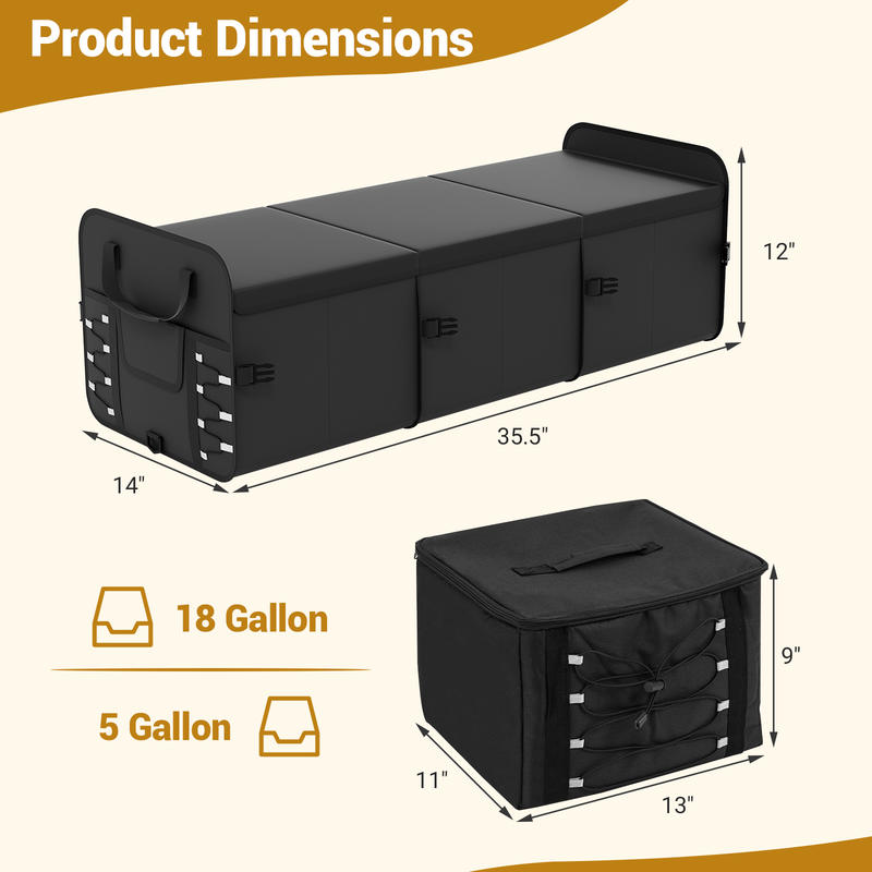 Органайзер для багажника автом – обзор и цена Car Trunk Organizer